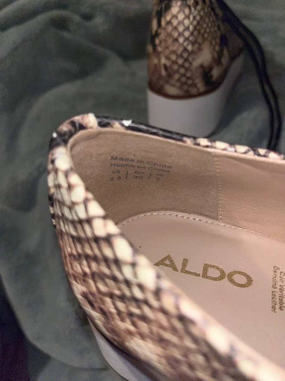ALDO Genuine Leather Platform Shoes